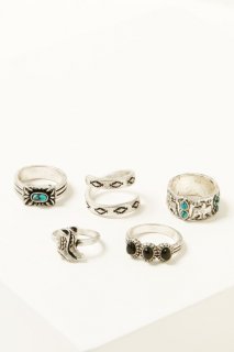 Special Offer Idyllwind Women's Anita Thunderbird Ring Set - 5 Piece | Silver Special Offer Idyllwind Women's Anita Thunderbird Ring Set - 5 Piece | Silver