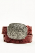 Special Offer Idyllwind Women's Westerly Drive Red Tooled Belt | Red