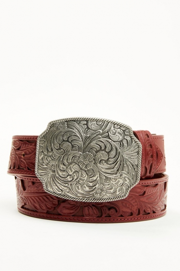 Special Offer Idyllwind Women's Westerly Drive Red Tooled Belt | Red Special Offer Idyllwind Women's Westerly Drive Red Tooled Belt | Red