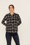 Special Offer Idyllwind Women's Featherlight Plaid Print Long Sleeve Pearl Snap Western Shirt | Black Special Offer Idyllwind Women's Featherlight Plaid Print Long Sleeve Pearl Snap Western Shirt | Black