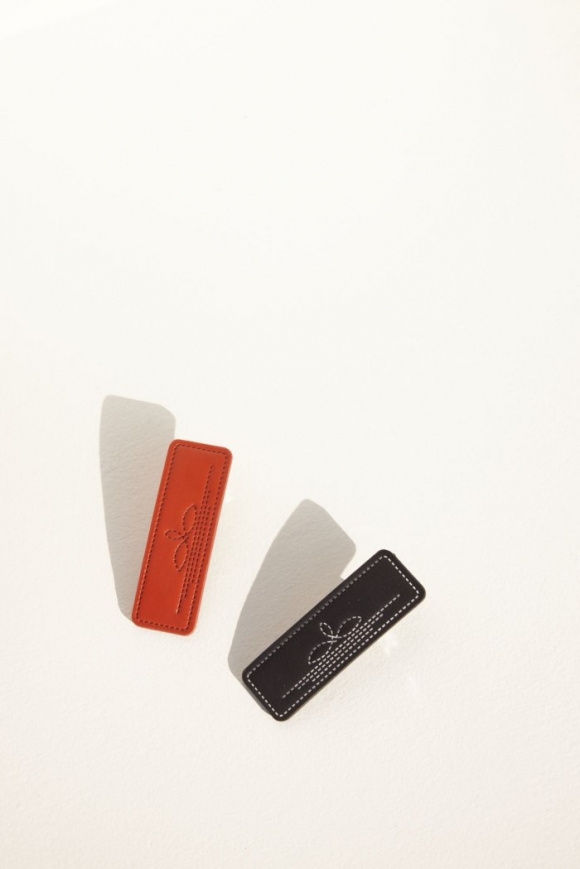 Special Offer Idyllwind Women's Nash Vegas Faux Leather Hair Clip Set - 2 Piece | Black