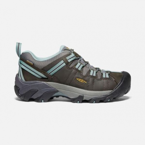 Keen | Women's Targhee II Waterproof-Black Olive/Mineral Blue