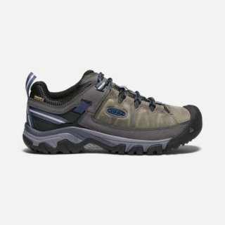 Keen | Men's Targhee III Waterproof-STEEL GREY/CAPTAIN'S BLUE