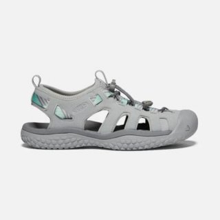 Keen | Women's SOLR Sandal-Light Gray/Ocean Wave