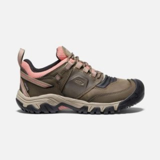 Keen | Women's Ridge Flex Waterproof-Timberwolf/Brick Dust