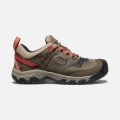 Keen | Men's Ridge Flex Waterproof Wide-TIMBERWOLF/KETCHUP