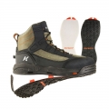 KORKERS STYLISH OUTLET MEN'S GREENBACK-FELT & KLING-ON SOLES