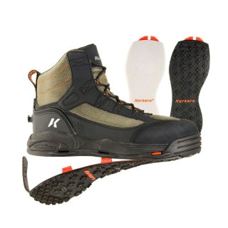 KORKERS STYLISH OUTLET MEN'S GREENBACK-FELT & KLING-ON SOLES