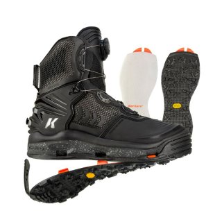 KORKERS STYLISH OUTLET MEN'S RIVER OPS BOA-FELT & VIBRAM XS TREK SOLES