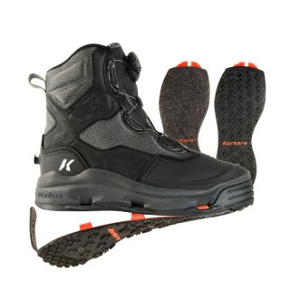 KORKERS STYLISH OUTLET MEN'S DARKHORSE-FELT KLING-ON SOLES