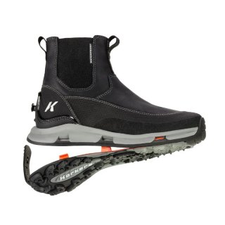 KORKERS STYLISH OUTLET WOMEN'S ALPINE CHELSEA-TRAILTRAC SOLE-Black