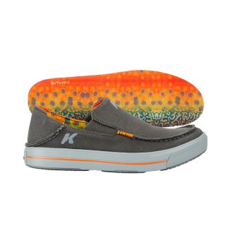 KORKERS STYLISH OUTLET MEN'S FISH MOC - BROOK TROUT