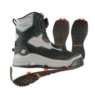 KORKERS STYLISH OUTLET WOMEN'S DARKHORSE-FELT & KLING-ON SOLES
