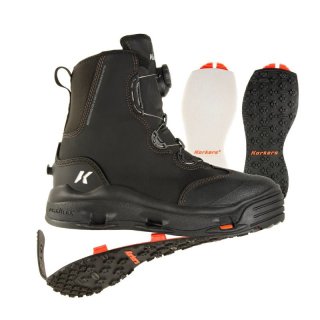 KORKERS STYLISH OUTLET MEN'S DEVIL'S CANYON-FELT AND KLING-ON OUTSOLES