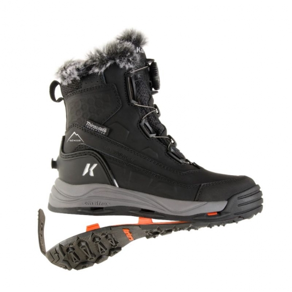 KORKERS STYLISH OUTLET WOMEN'S SNOWMAGEDDON BOA-Black