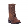 LAREDO WOMEN'S SARA ROSE LACE-UP WESTERN BOOTS - ROUND TOE-TAN | NEW ARRIVALS