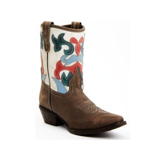 LAREDO WOMEN'S WESTERN FASHION BOOTS - SNIP TOE -CREAM/BROWN | NEW ARRIVALS