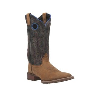 LAREDO MEN'S ISAAC DISTRESSED WESTERN BOOTS - BROAD SQUARE TOE-DISTRESSED BROWN | NEW ARRIVALS