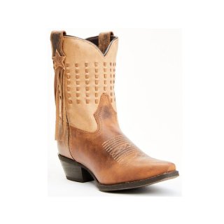 LAREDO WOMEN'S BROWN FRINGE WESTERN PERFORMANCE BOOTS - SNIP TOE-BROWN | NEW ARRIVALS