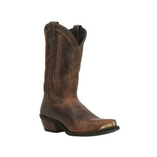 LAREDO MEN'S MURPHY BRAID BUCKLACE DISTRESSED WESTERN BOOTS - SNIP TOE-CHOCOLATE | NEW ARRIVALS