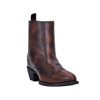 LAREDO MEN'S SIDE ZIPPER WESTERN BOOTS - ROUND TOE-TAN | NEW ARRIVALS