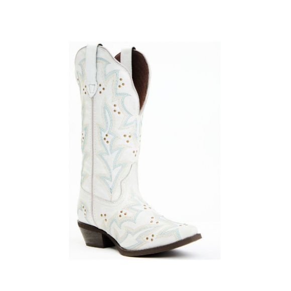 LAREDO WOMEN'S ADRIAN 12" WIDE CALF WESTERN BOOTS - SNIP TOE-WHITE | NEW ARRIVALS