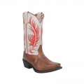 LAREDO WOMEN'S FEATHER LOVE WESTERN BOOTS - SQUARE TOE-WHITE | NEW ARRIVALS