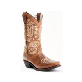 LAREDO WOMEN'S MILLIE WESTERN BOOTS - SQUARE TOE-BROWN | NEW ARRIVALS