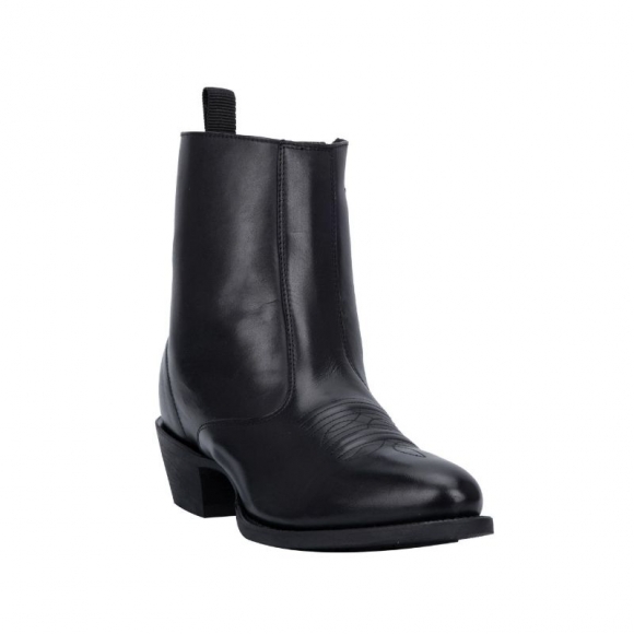 LAREDO MEN'S SIDE ZIPPER WESTERN BOOTS - ROUND TOE-BLACK | NEW ARRIVALS