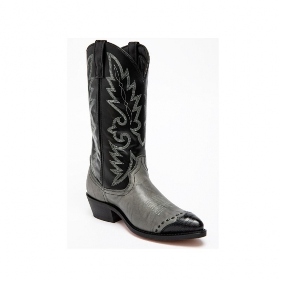 LAREDO MEN'S FLAGSTAFF WINGTIP WESTERN BOOTS-GREY | NEW ARRIVALS