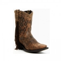 LAREDO WOMEN'S SWEET WATER INLAY WESTERN FASHION BOOTIES - SNIP TOE-DARK BROWN | NEW ARRIVALS
