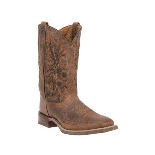 LAREDO MEN'S RUSTIC RANCHER STOCKMAN BOOTS-BROWN | NEW ARRIVALS