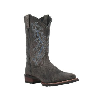 LAREDO MEN'S 11" WINFIELD WESTERN BOOTS - BROAD SQUARE TOE-GREY | NEW ARRIVALS