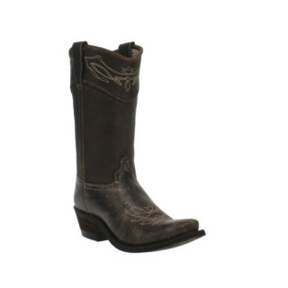 LAREDO WOMEN'S VINTAGE MISTY DISTRESSED LEATHER WESTERN BOOT - SNIP TOE-BLACK | NEW ARRIVALS