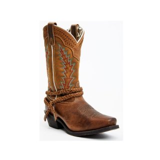 LAREDO WOMEN'S KNOT IN TIME 11" WESTERN BOOTS - SQUARE TOE-TAN | NEW ARRIVALS