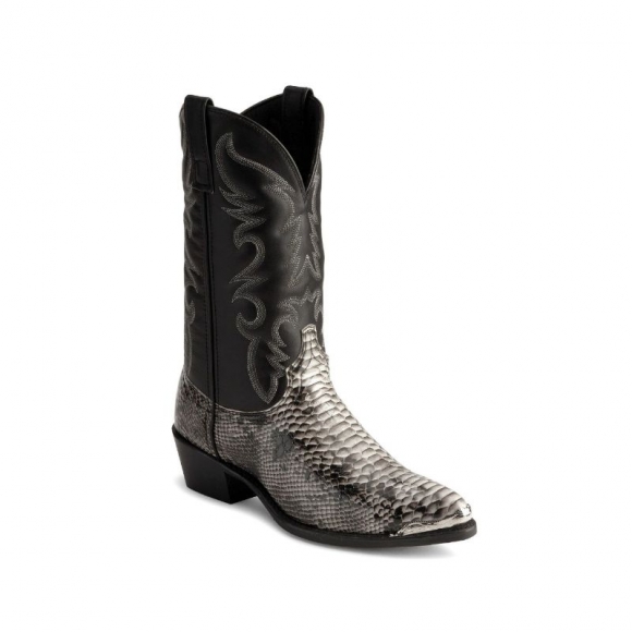 LAREDO MEN'S MONTY SNAKE PRINT WESTERN BOOTS-NATURAL | NEW ARRIVALS