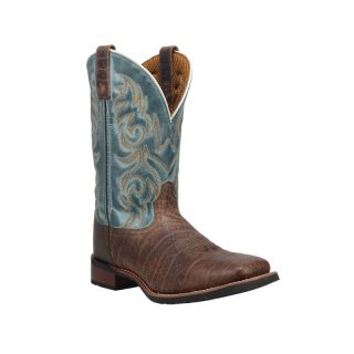 LAREDO MEN'S BISBEE WESTERN BOOTS - BROAD SQUARE TOE-BROWN | NEW ARRIVALS