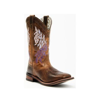 LAREDO WOMEN'S THALIA WESTERN BOOTS - BROAD SQUARE TOE-PURPLE | NEW ARRIVALS