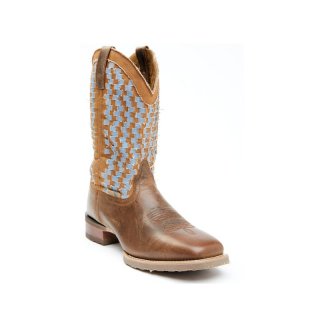 LAREDO MEN'S NED WOVEN WESTERN BOOTS - BROAD SQUARE TOE-BROWN | NEW ARRIVALS