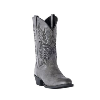LAREDO MEN'S HARDING WAXY LEATHER WESTERN BOOTS - MEDIUM TOE-GREY | NEW ARRIVALS