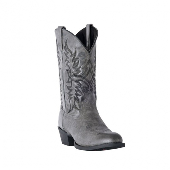 LAREDO MEN'S HARDING WAXY LEATHER WESTERN BOOTS - MEDIUM TOE-GREY | NEW ARRIVALS