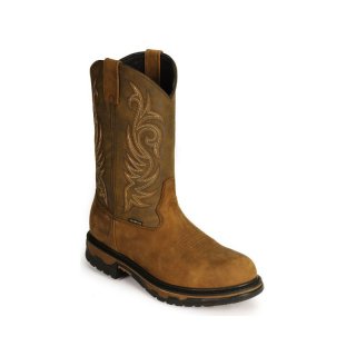 LAREDO MEN'S SULLIVAN WATERPROOF WESTERN WORK BOOTS-TAN DISTRESSED | NEW ARRIVALS