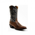 LAREDO MEN'S MCKINNEY WESTERN BOOTS - SQUARE TOE-BROWN/BLUE | NEW ARRIVALS