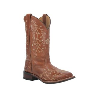 LAREDO WOMEN'S SEQUIN EMBELLISHED WESTERN BOOTS - BROAD SQUARE TOE-TAN | NEW ARRIVALS