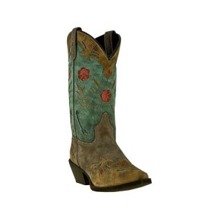 LAREDO WOMEN'S FLORAL WESTERN BOOTS-BROWN | NEW ARRIVALS