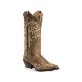 LAREDO WOMEN'S JASMINE EMBROIDERED WESTERN BOOTS-TAUPE | NEW ARRIVALS