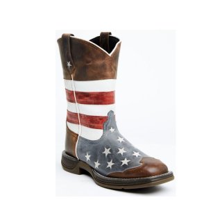 LAREDO MEN'S HANCOCK WESTERN BOOTS - BROAD SQUARE TOE-BROWN | NEW ARRIVALS