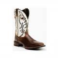 LAREDO MEN'S RIPLEY WESTERN PERFORMANCE BOOTS - BROAD SQUARE TOE-BROWN | NEW ARRIVALS