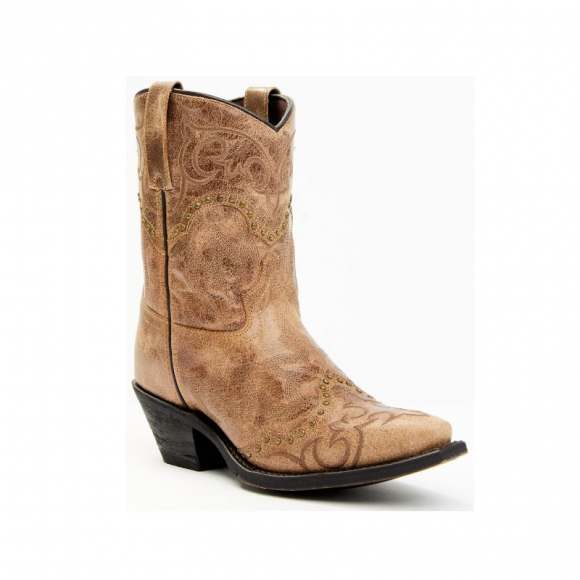 LAREDO WOMEN'S JONI WESTERN FASHION BOOTIES - SNIP TOE-CAMEL | NEW ARRIVALS