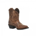 LAREDO WOMEN'S BROWN SHORTIE WESTERN BOOTIES - ROUND TOE-BROWN | NEW ARRIVALS